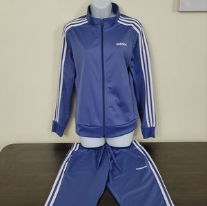 Adidas Primegreen Essentials Blue Track Suit